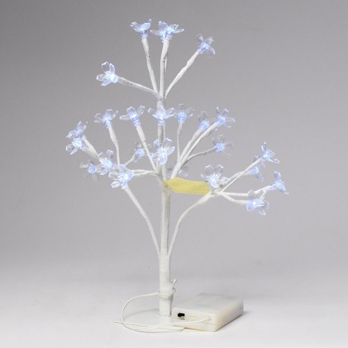 Strom cold led kvety biely 36cm - Vianočné osvetlenie