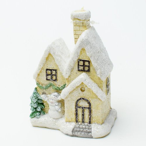 Domček polyres.9.5x7x13.5cm - Vianočné dekorácie