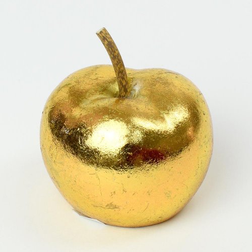 Jablko polyres zlaté 4,6x4,5x4,7cm