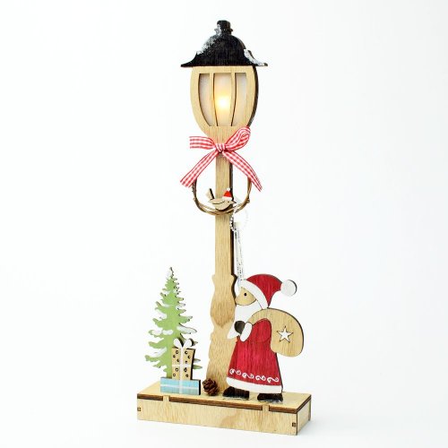 Lampa so santom led drevo 15x5,5x36cm