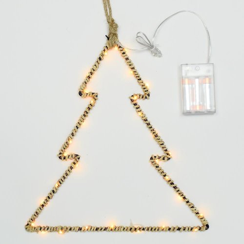 Záves strom led kov 27,5x30cm