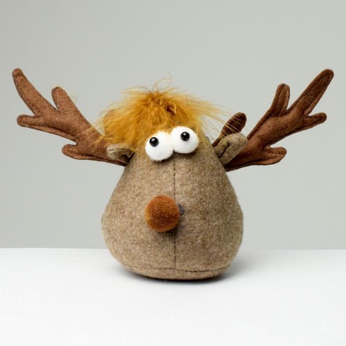 Sob hlava hnedá mix2 14*11*17