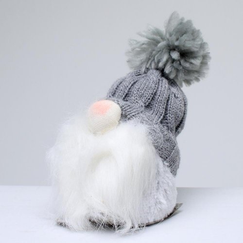 Santa látkový sivý 9x10x15cm