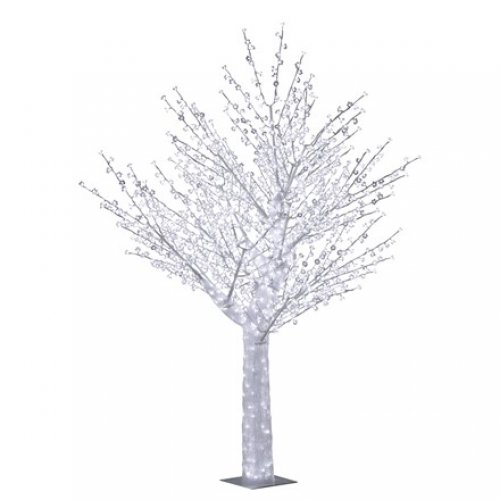 LED strom s kvetinami 280cm 