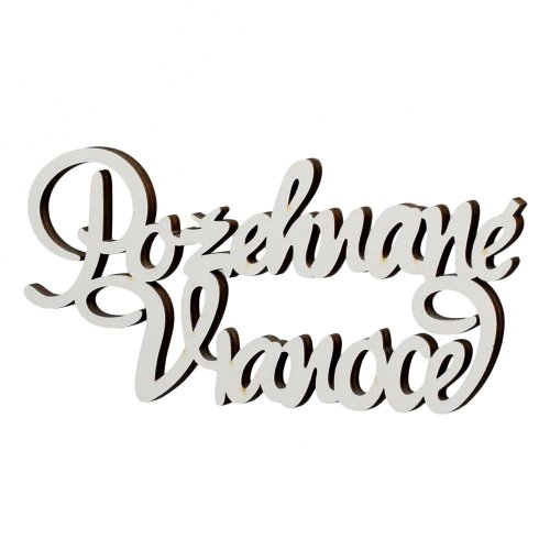 Výrez-požehnané vianoce biele 15cm s/4 - Vianočné dekorácie a ozdoby