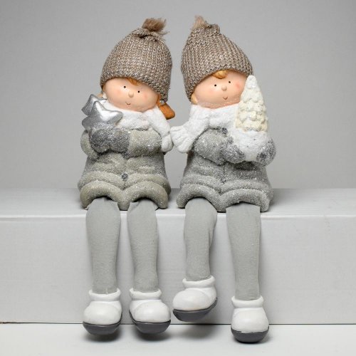 Deti visiace nohy šedé 18,5x17x28cm