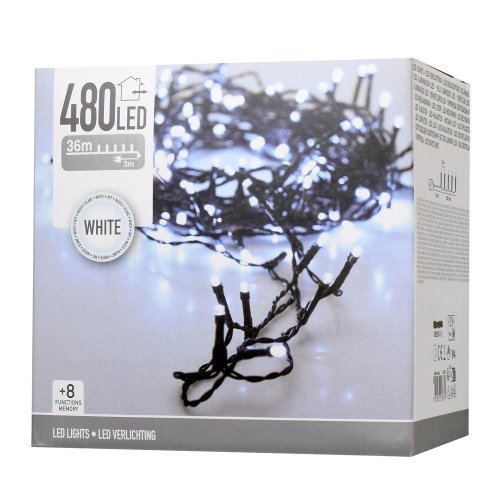 Led480 biele vonkajšie biele w,ind/out, 8funkcia