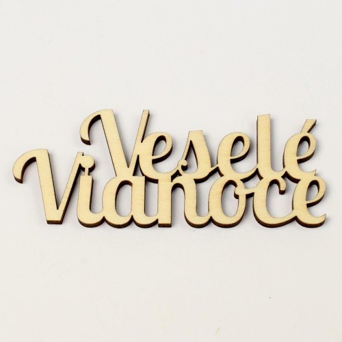 Výrez-veselé vianoce 10cm s/4