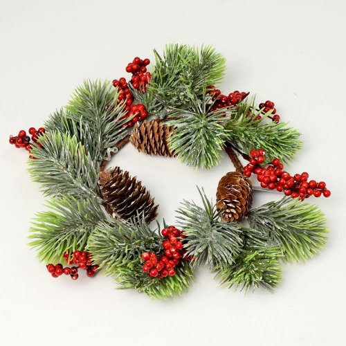 Veniec čečina+červ. plody 14cm