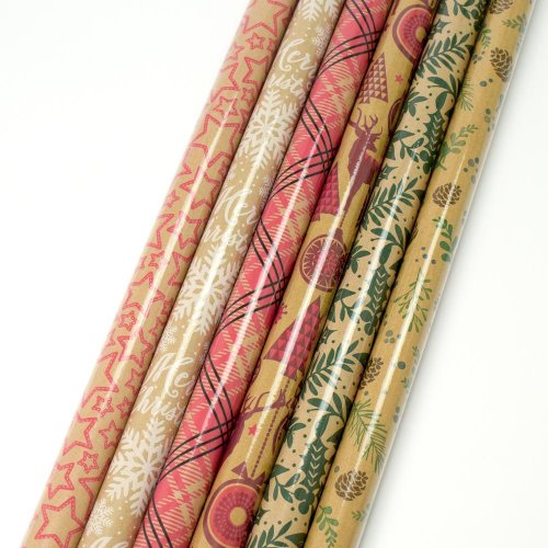 Papier vianoč darčekový 70x200cm 6ass