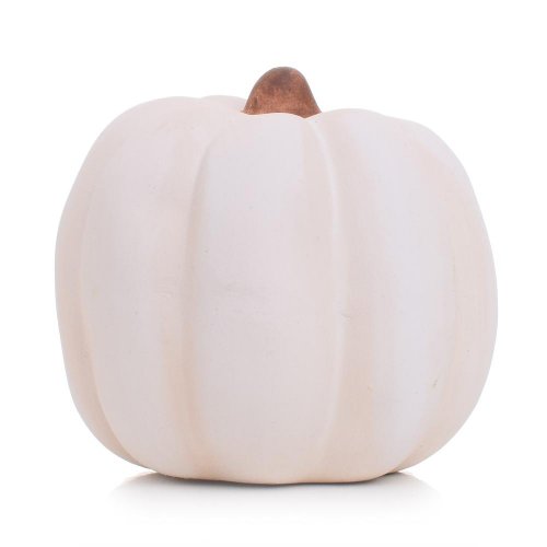 Tekvica ker.biela 8.5x7.5x4.5cm