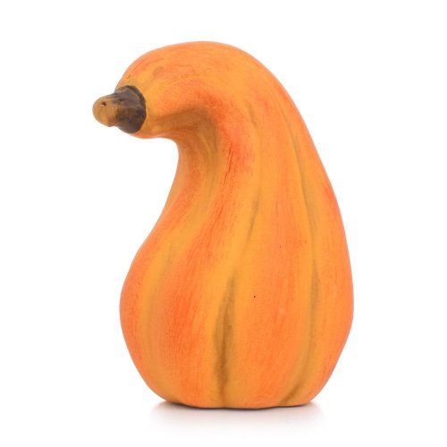 Tekvica ker.oranž.8x6x9.3cm - Jesenné dekorácie