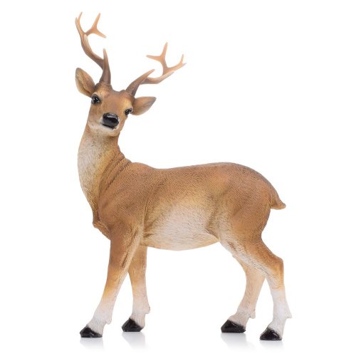 Jeleň stojaci hnedý poly.17x8.5x22cm