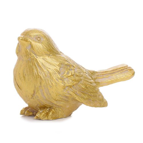 Vtáčik zlatý poly 9x4.7x6cm