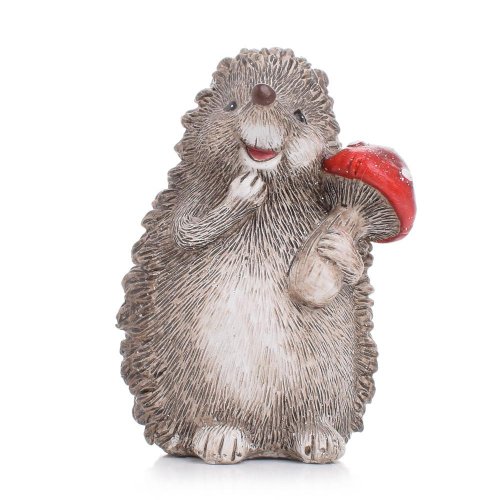 Ježko s hríbikom poly 6*5.5*9 - Jesenné dekorácie