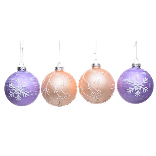 Vian. gule bie/fia/zla vzor sklo mix/2f s/4 8cm