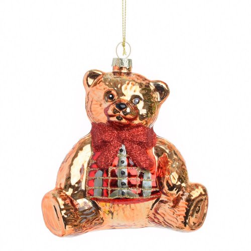 Vian. gulka- macko zla/čer sklo s/2 9,9*6,5*11cm