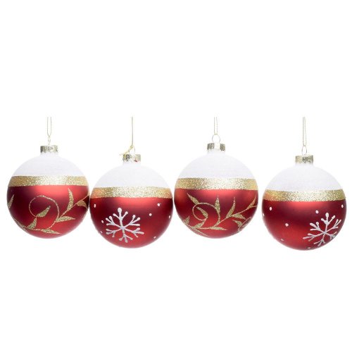 Vian. gule bie/zla/čer vzor sklo mix/2f s/4 8cm