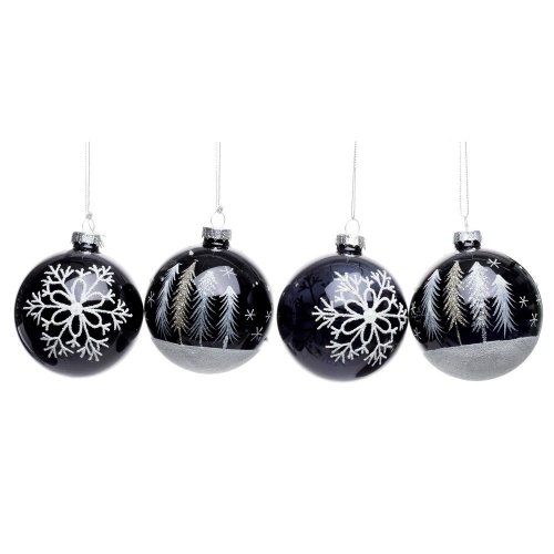 Vian. gule bie/čie/zla vzor sklo mix/2f s/4 8cm