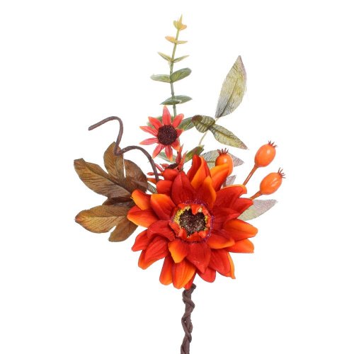 Kytica jesenná slnečnica šípky oran/červ 32 cm