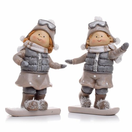 Deti na snowboarde mix/2 hne/siv poly 12*4.5*17