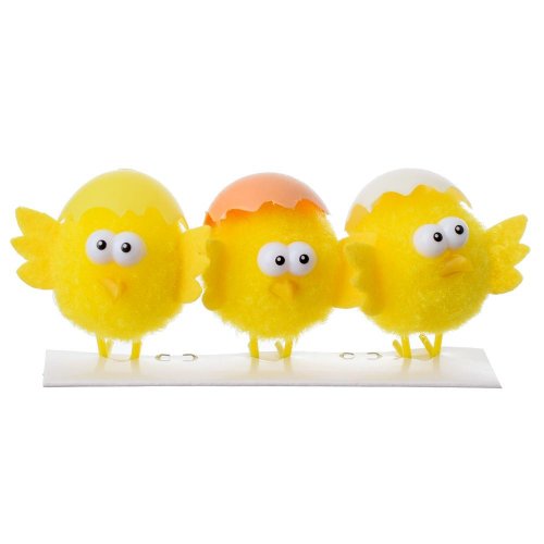 Kuriatka žlté s fareb škrupinkou 14*12cm s/3