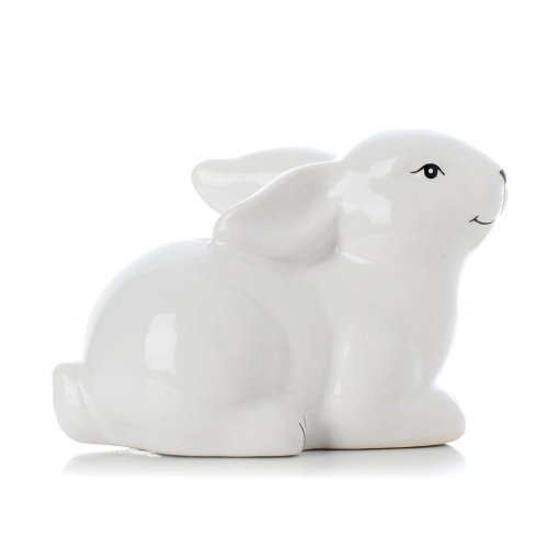 Zajac ležiaci biely keramika 13*8*9,5cm
