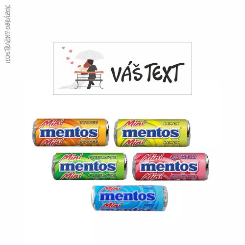 Svadobné mini mentos cukríky, SET 01 - Svadobný set č. 1