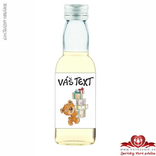 Narodeninové mini fľaštičky, motív 040