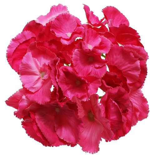 24flk01-0149 hlava hydrangea tmavo ružová 16cm - Umelé kvety
