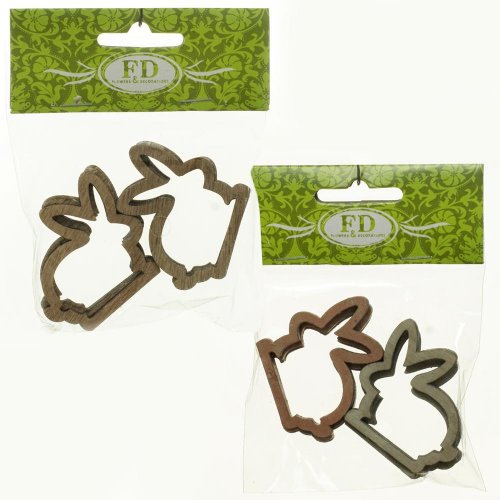 Zajačik dekor. prírodný, ružovobiely s/6 super cena