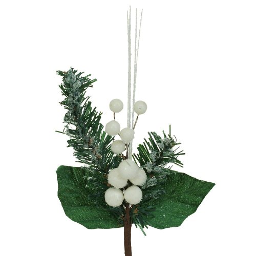 Zápich +plody biela 30cm super cena - Umelé kvety