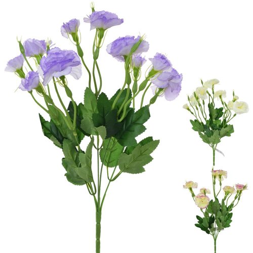 Kytica karafiát x5 mix 3 farieb 40cm