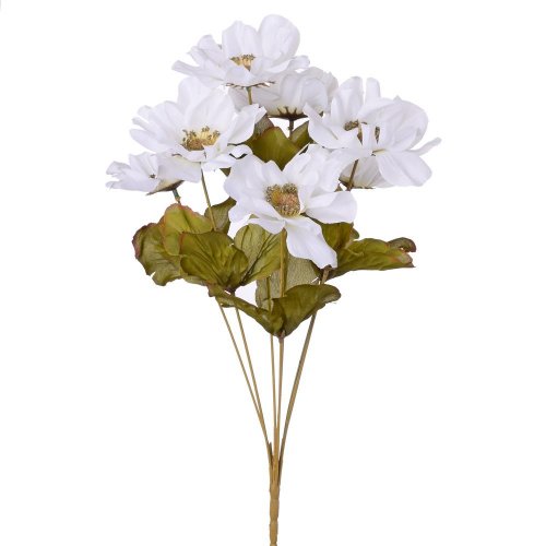 Kytica anemone 45cm biela