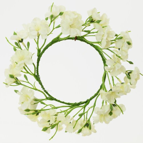 Veniec jabloň.kvet biely 14cm