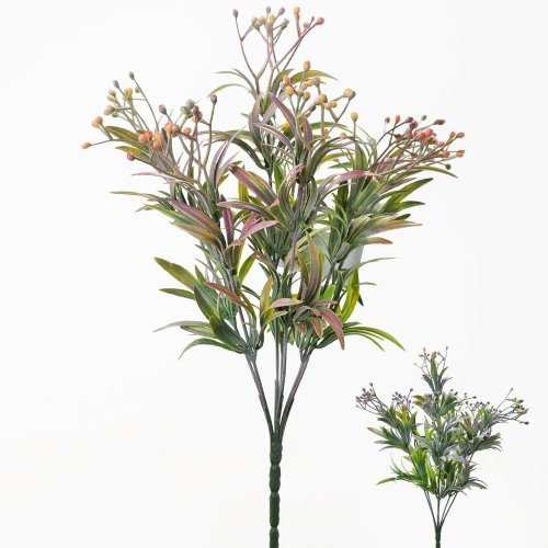 Zápich bobuľky ružová, fialová 34cm - Umelé kvety