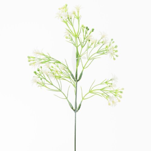 Zápich kvietok biely 25cm /zväzok 6ks/ - Umelé kvety