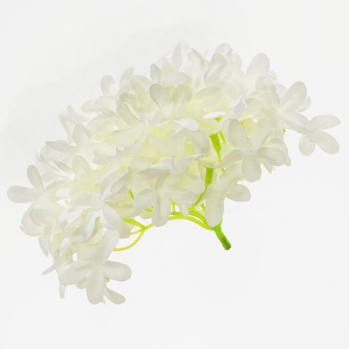 Hlava hortenzia biela p:12cm bal:12ks