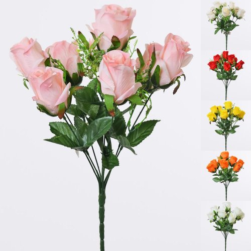 Kytica ruža mix 6 far - Umelé kvety