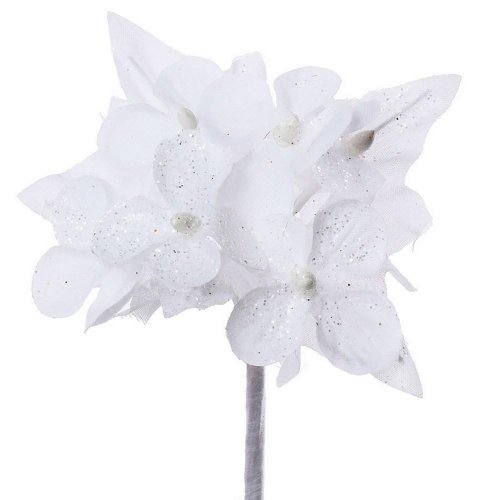 Zápich kvietok biely 12cm super cena