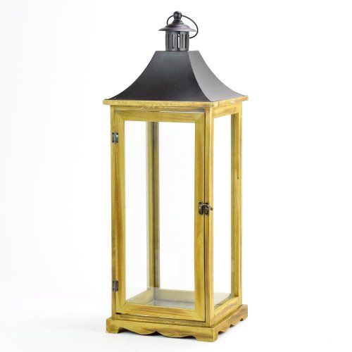 193fl/s lampáš drevo/kov-l 25x25x68 - Lampáše