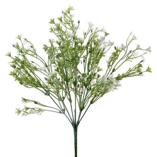 Zápich kvietky biele 34cm