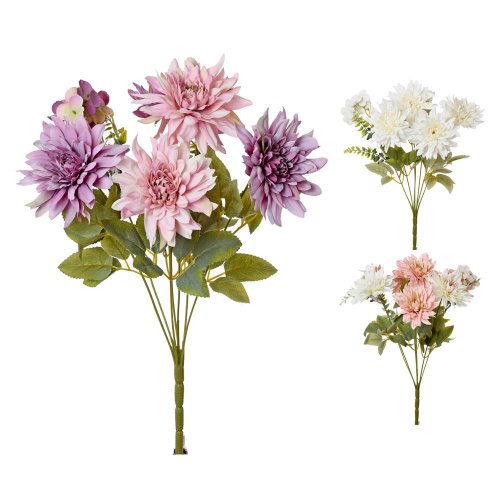 Kytica dahlia mix 3f 45cm - Umelé kvety