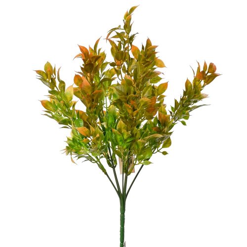 Zápich lístky oranžové 32cm