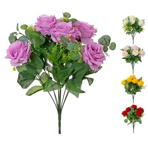 Kytica ruže mix 5f 45 cm
