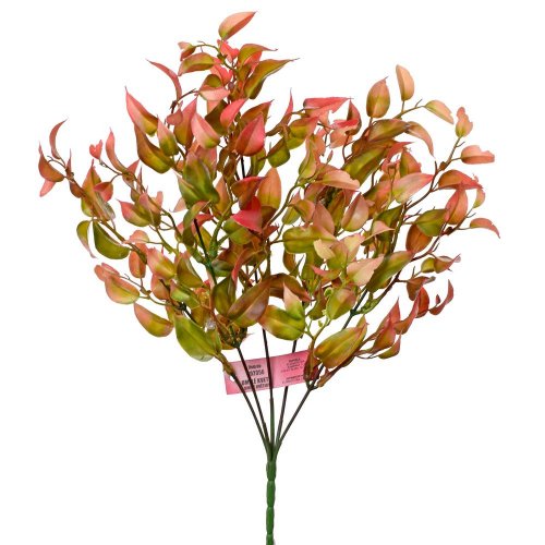 Zápich lístky červené 35cm