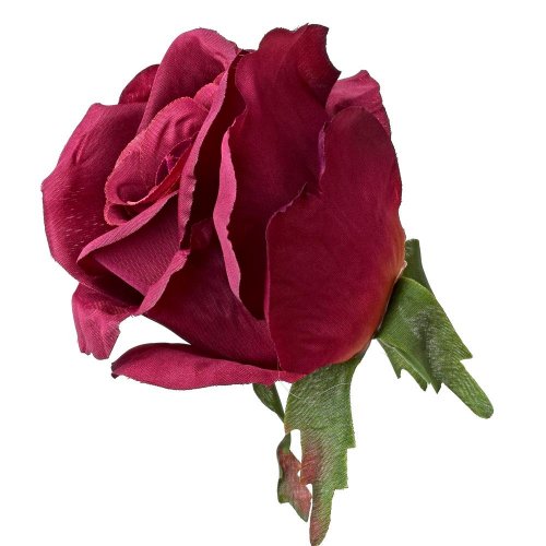 Hlava ruža tm.fialová p:8cm bal:12ks