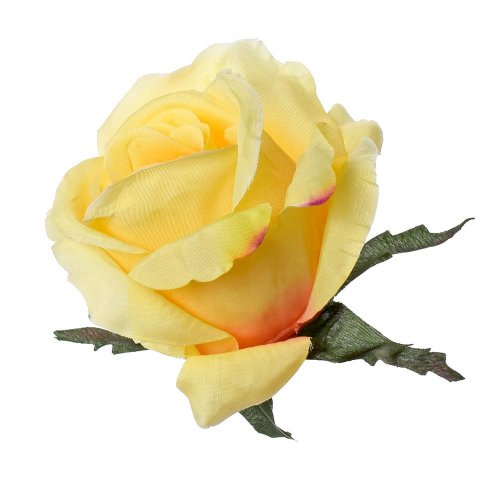 Hlava ruža bl.oranžová p:8cm bal:12ks