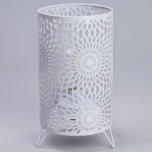 Led lampáš kov biely 13,5x13,5x24,5cm