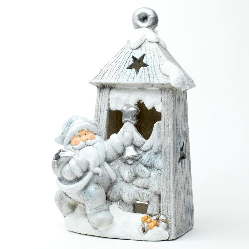 Svietnik so santom mgo 25*21*42cm super cena - Vianočné dekorácie